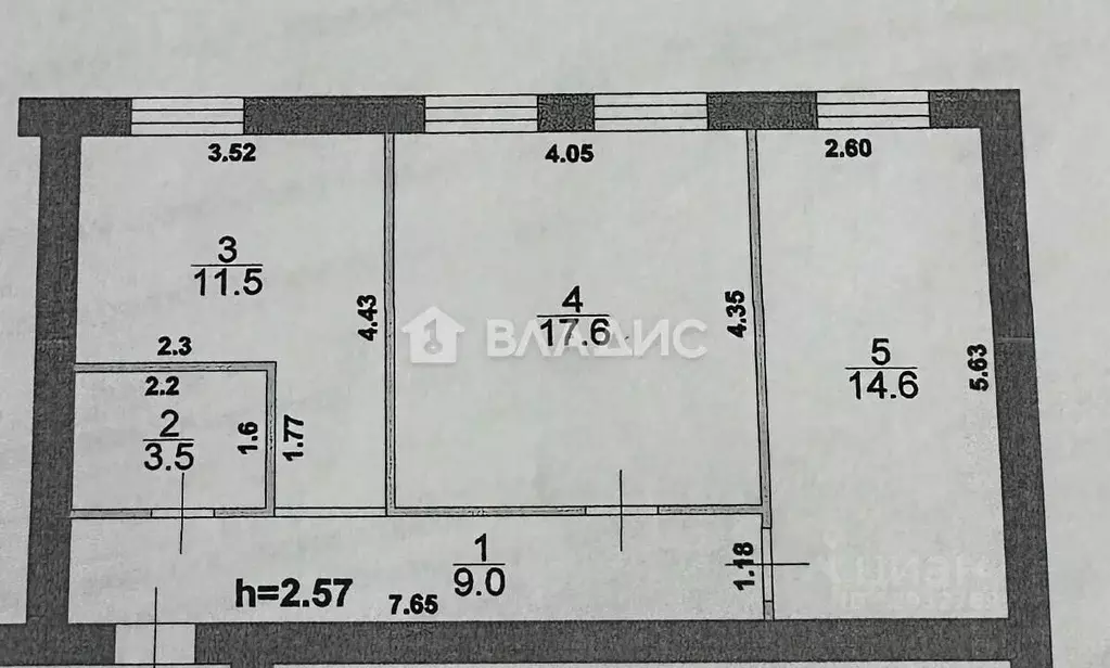 2-к кв. Пензенская область, с. Бессоновка ул. Звездная, 69 (56.2 м) - Фото 1