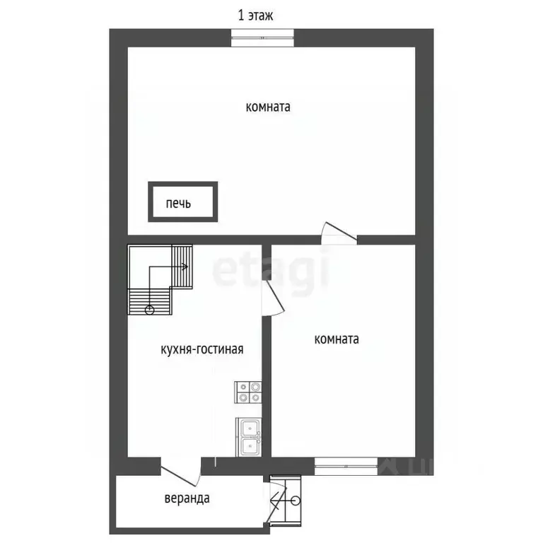 Дом в Нижегородская область, Нижний Новгород д. Утечино, 101 (36 м) - Фото 2