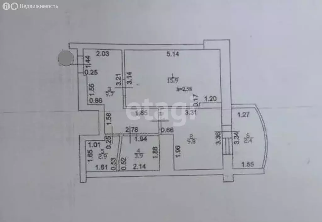 1-комнатная квартира: Казань, улица Академика Сахарова, 33/152 (42.2 ... - Фото 1