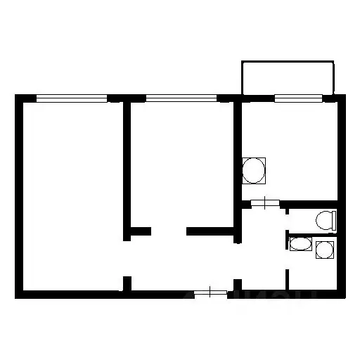 2-к кв. Москва Азовская ул., 9К2 (60.0 м) - Фото 2