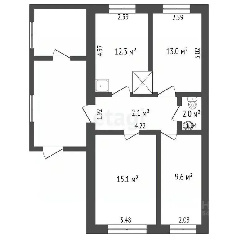 Дом в Кемеровская область, Кемеровский муниципальный округ, с. ... - Фото 2