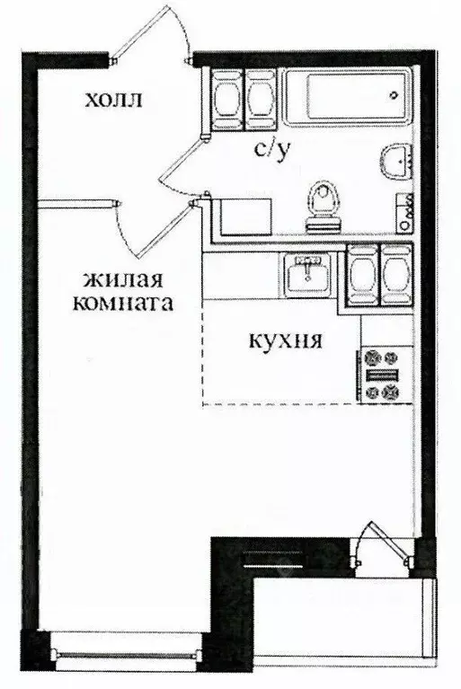 Студия Санкт-Петербург пос. Парголово, проезд Толубеевский, 18к1 (25.8 ... - Фото 1
