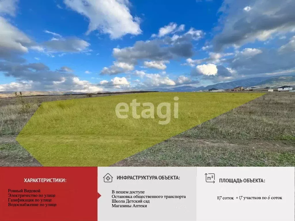 Участок в Крым, Симферопольский район, с. Доброе  (117.01 сот.) - Фото 1