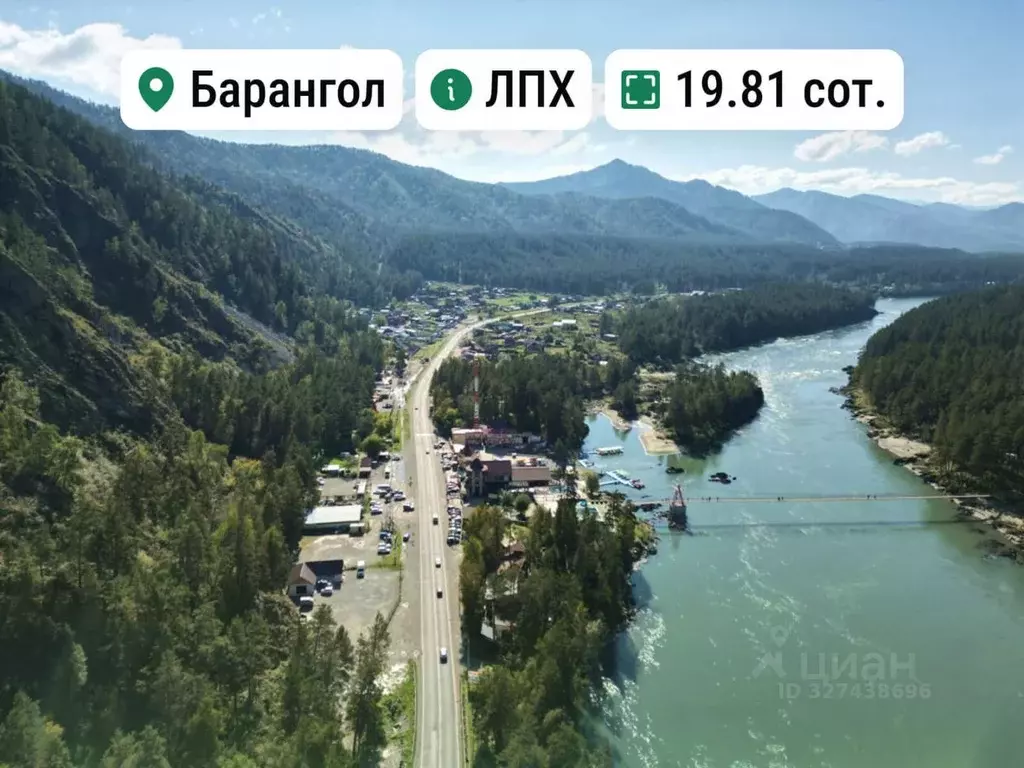 Участок в Алтай, Майминский район, Усть-Мунинское с/пос, пос. Барангол ... - Фото 1