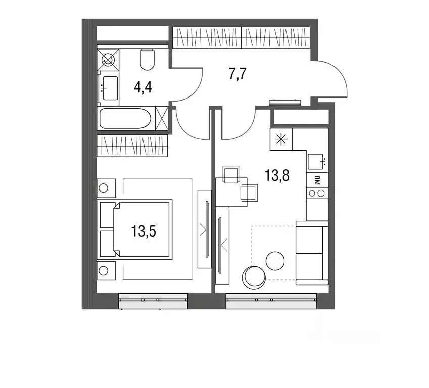 1-к кв. Москва Тагильская ул., 2к1 (39.3 м) - Фото 0