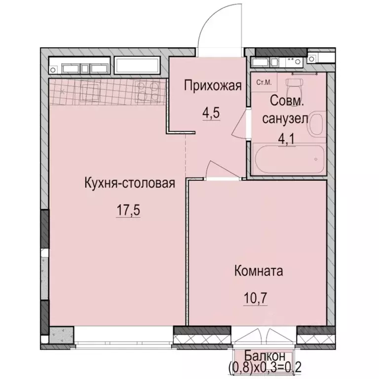 1-к кв. Татарстан, Казань Ферма-2 жилмассив,  (37.0 м) - Фото 0
