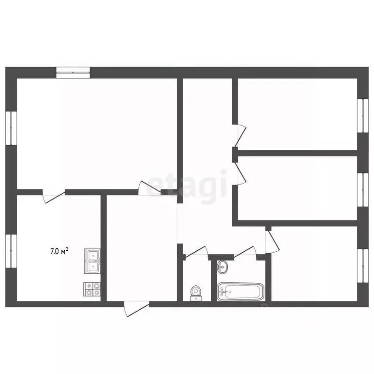 4-к кв. Ямало-Ненецкий АО, Муравленко Комсомольская ул., 3 (78.6 м) - Фото 1