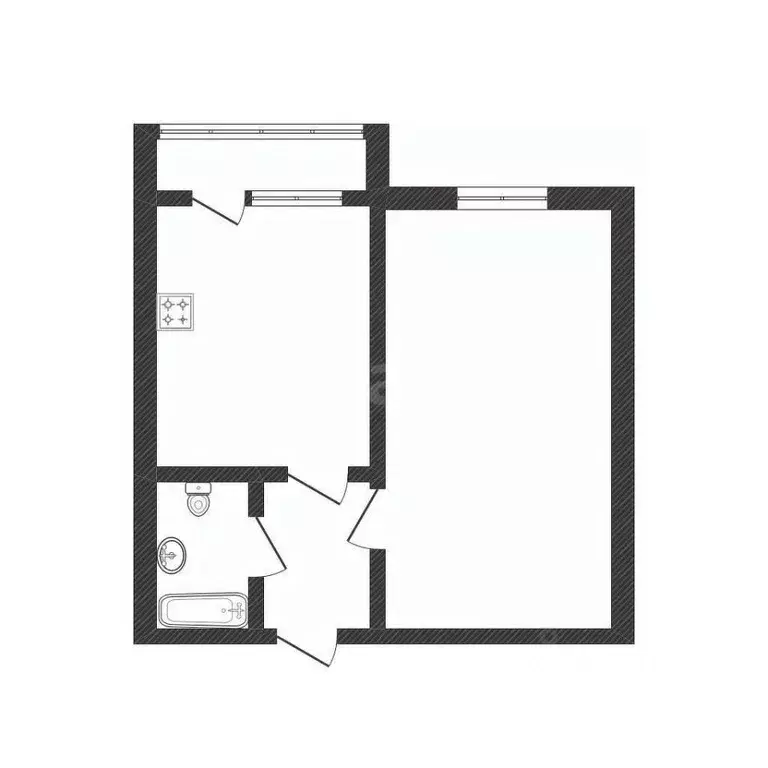 1-к кв. Смоленская область, Смоленск ул. Звездная, 2А (36.0 м) - Фото 2