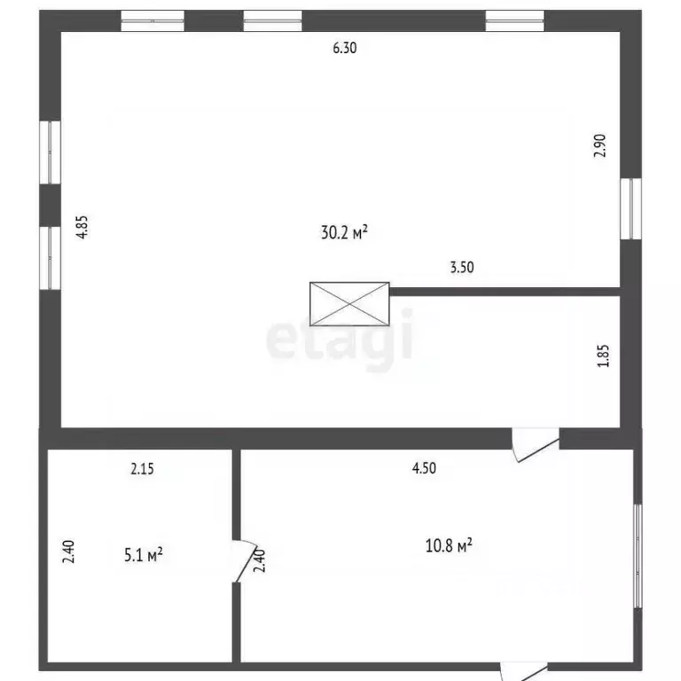 Дом в Тюменская область, Ярковский муниципальный округ, д. Юртобор ул. ... - Фото 2