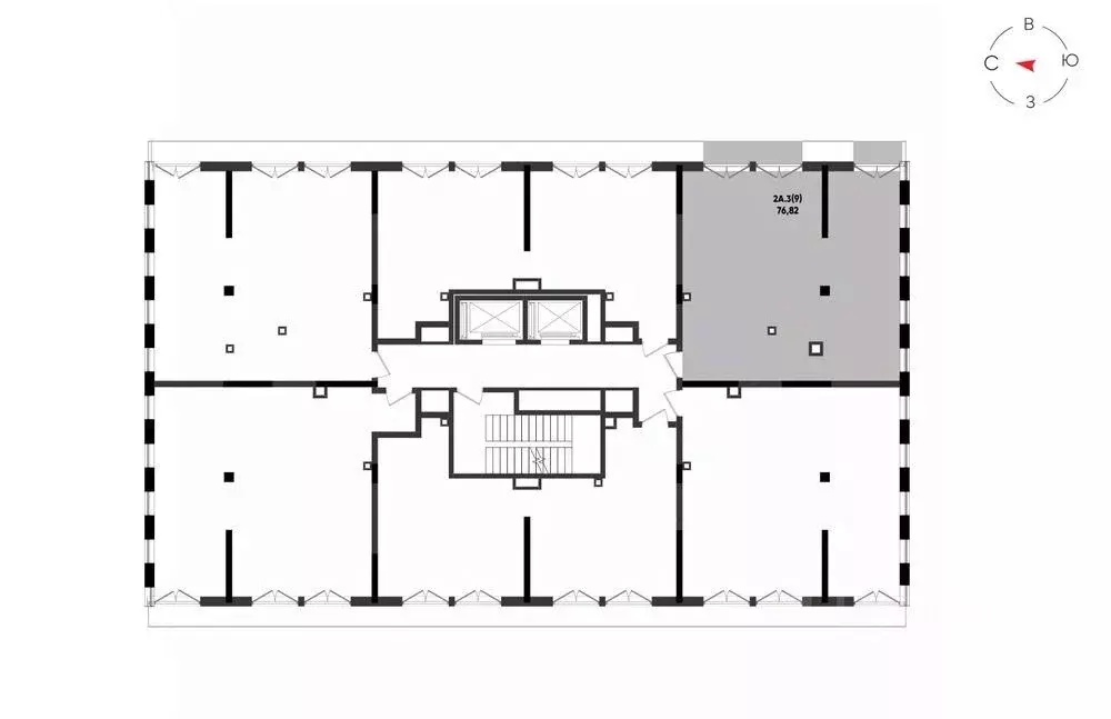 2-к кв. Татарстан, Казань Яналиф жилой комплекс (76.82 м) - Фото 2