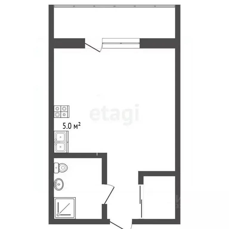 Студия Челябинская область, Миасс бул. И.И. Седова, 11 (24.0 м) - Фото 2