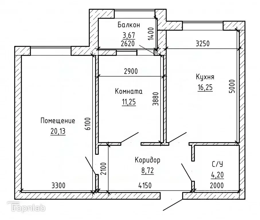 2-к кв. Кабардино-Балкария, Нальчик Московская ул. (64.0 м) - Фото 2