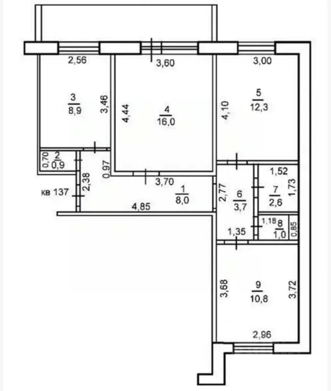 3-к кв. Оренбургская область, Оренбург Беляевская ул., 23 (64.2 м) - Фото 1