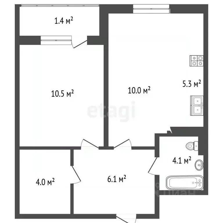 2-к кв. Москва Сосенское поселение, просп. Куприна, 38к1 (39.6 м) - Фото 2
