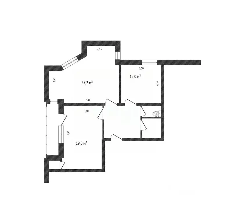 3-к кв. Белгородская область, Белгород Левобережная ул., 24а (97.0 м) - Фото 1