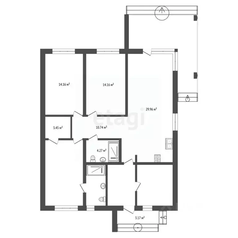 Дом в Самарская область, Ставропольский район, с. Ягодное ул. ... - Фото 2