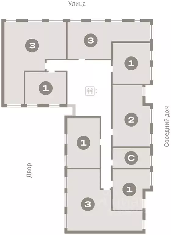 1-к кв. Омская область, Омск  (41.18 м) - Фото 2