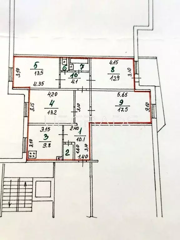 4-к кв. Орловская область, Орел Черкасская ул., 38 (86.2 м) - Фото 1