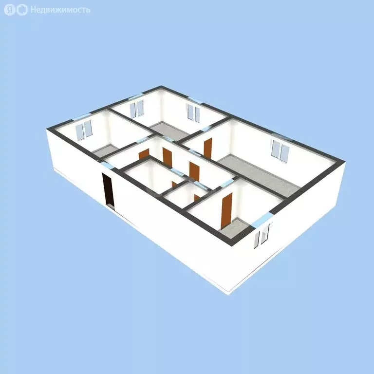 3-комнатная квартира: Губкин, улица Лизы Чайкиной, 15 (72.1 м) - Фото 1