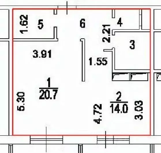 2-к кв. Москва Рублевское ш., 70к5 (50.4 м) - Фото 2