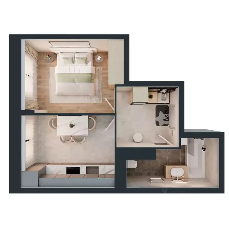 1-к кв. Брянская область, Брянск ул. Дуки, 46 (28.34 м) - Фото 2