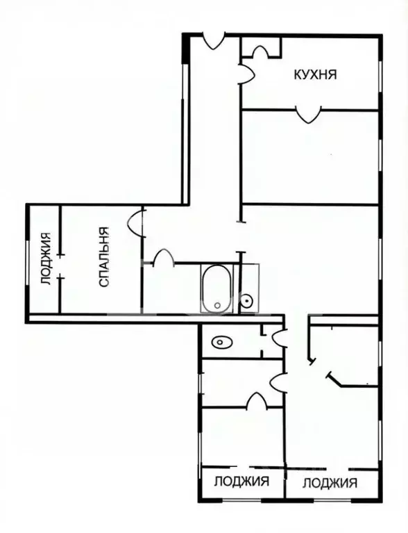 5-к кв. Тульская область, Тула ул. Галкина, 9 (94.0 м) - Фото 2