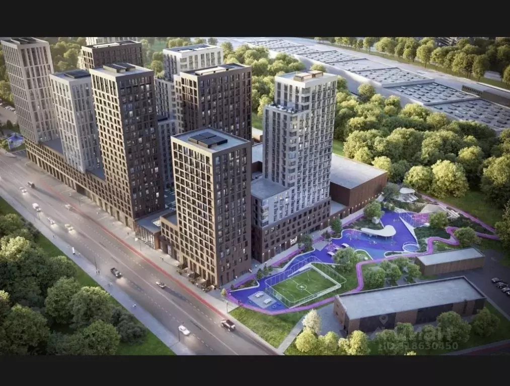 Студия Москва Автомобильный проезд, 4 (16.95 м) - Фото 1