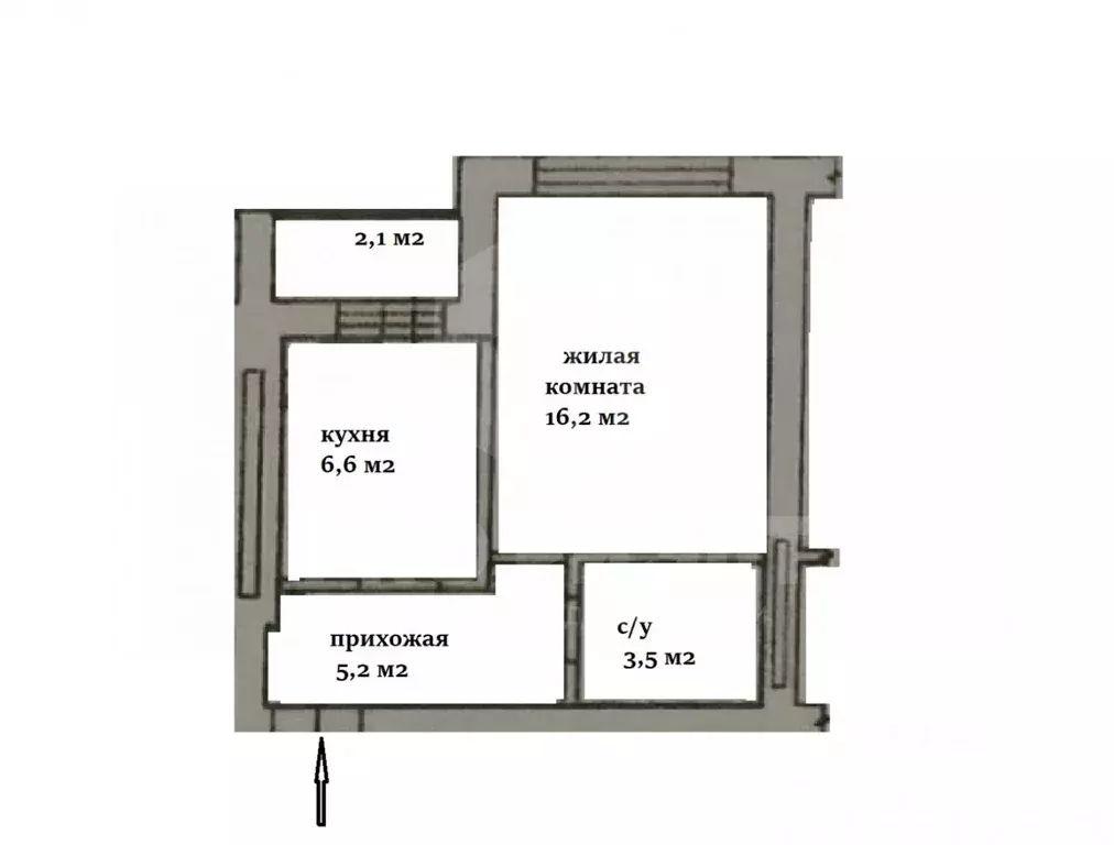 1-к кв. Калининградская область, Калининград ул. Маршала Новикова, 13 ... - Фото 1