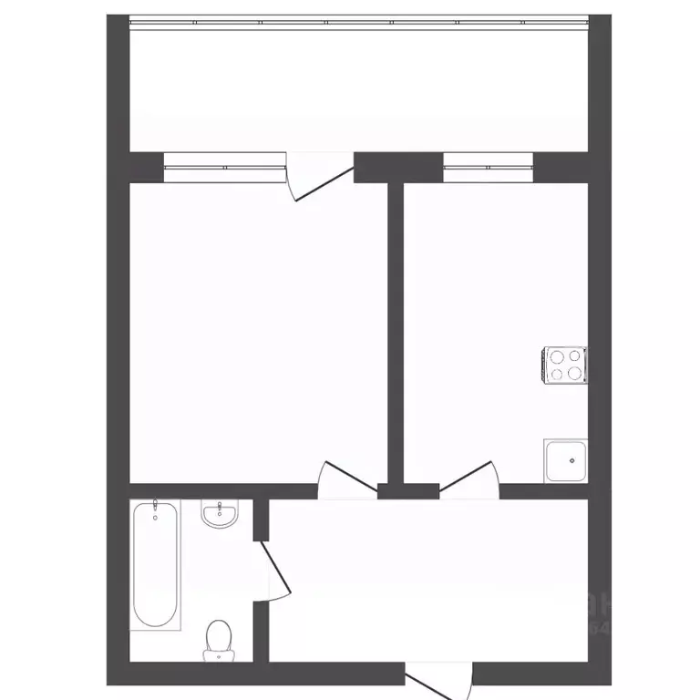 1-к кв. Пермский край, Пермь ул. Сакко и Ванцетти, 117 (35.6 м) - Фото 2