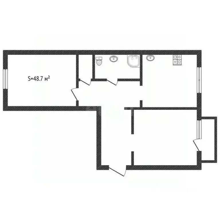 2-к кв. Алтайский край, Бийск Горно-Алтайская ул., 77 (48.7 м) - Фото 2