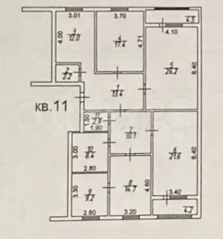 5-к кв. Дагестан, Махачкала ул. Учительская, 13А (140.0 м) - Фото 0