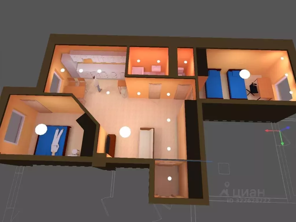 3-к кв. Саха (Якутия), Якутск 203-й мкр, 1 (81.1 м) - Фото 2