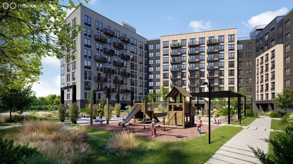 3-комнатная квартира: село Октябрьский, ЖК Город-Парк (66.8 м) - Фото 1