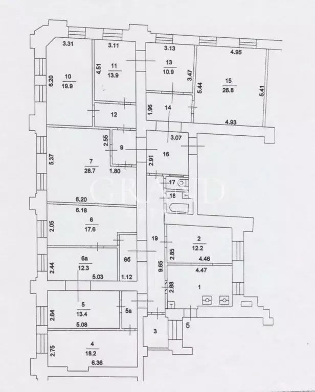 5-к кв. Москва ул. Покровка, 19 (240.0 м) - Фото 2