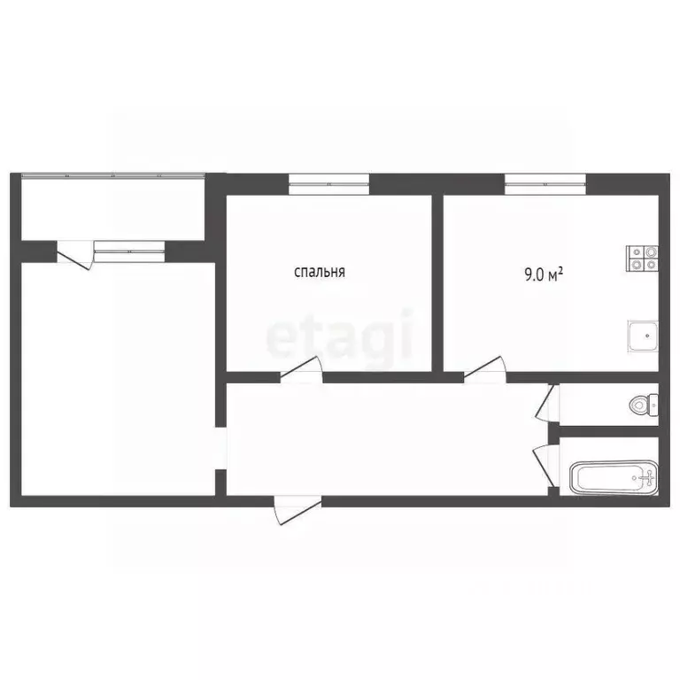 2-к кв. Свердловская область, Первоуральск просп. Космонавтов, 15 ... - Фото 2