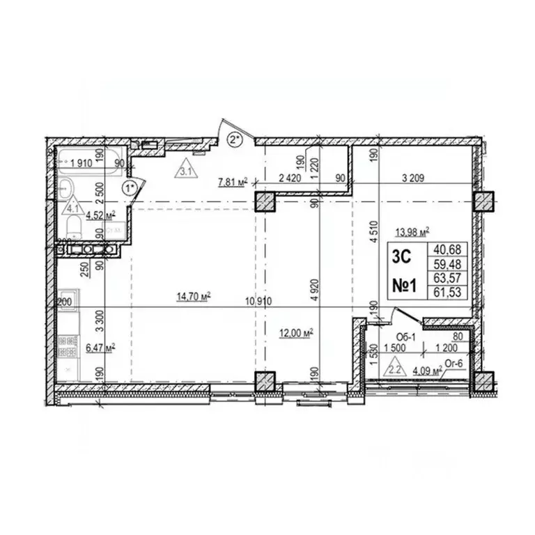 3-к кв. Приморский край, Уссурийск Семь Ветров мкр, Уссури Парк жилой ... - Фото 0