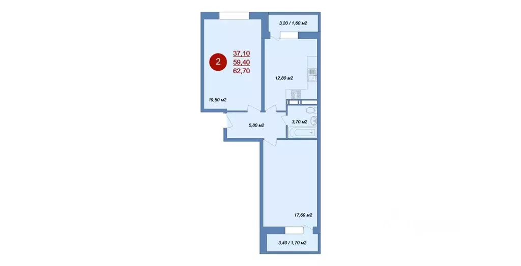 2-к кв. Московская область, Люберцы городской округ, д. Островцы, ... - Фото 1