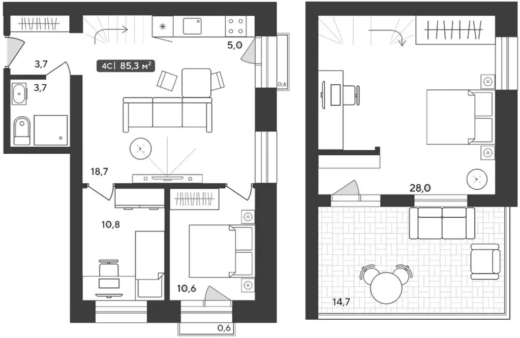 2-к кв. Новосибирская область, Мошковский район, пос. Октябрьский ул. ... - Фото 1