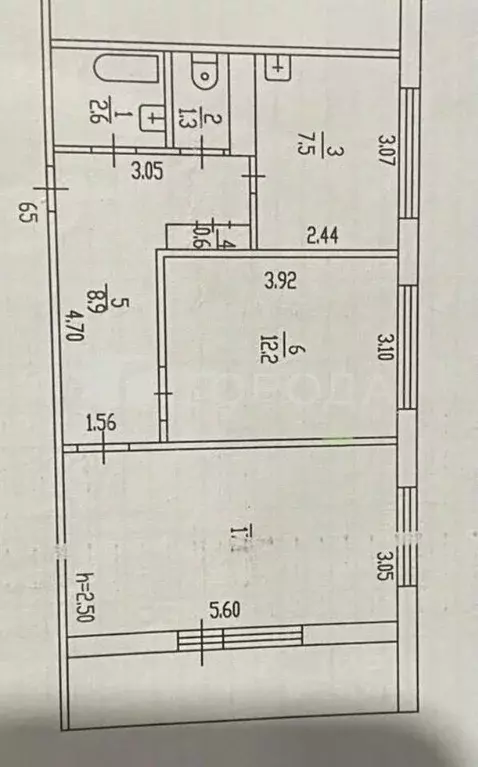 2-к кв. Алтайский край, Барнаул ул. Георгия Исакова, 249А (64.3 м) - Фото 1