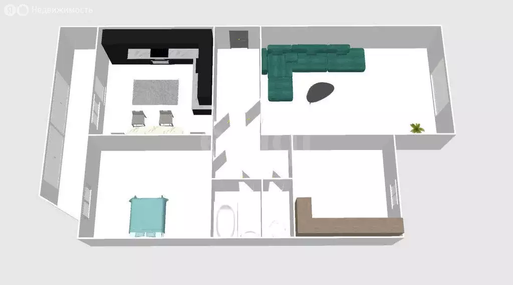 3-комнатная квартира: Южно-Сахалинск, улица имени Космонавта Поповича, ... - Фото 1