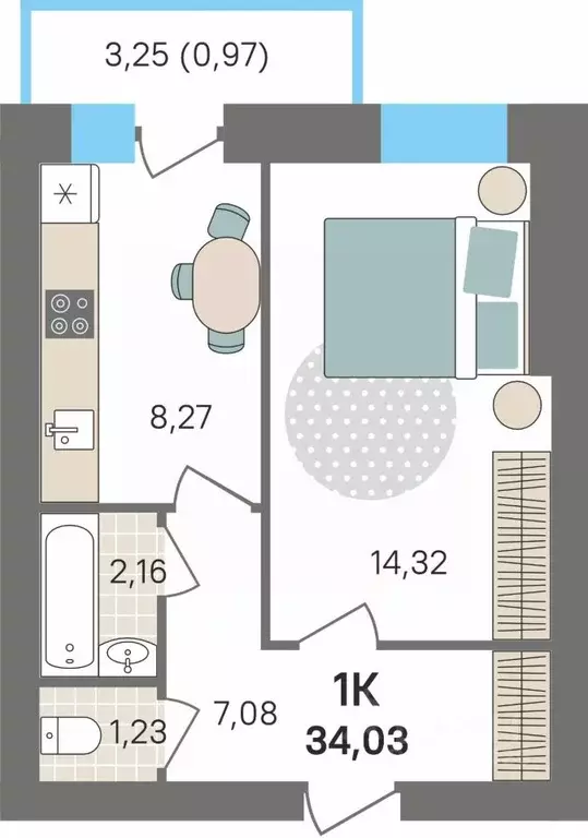 1-к кв. Пермский край, Пермский муниципальный округ, с. Култаево ул. ... - Фото 1