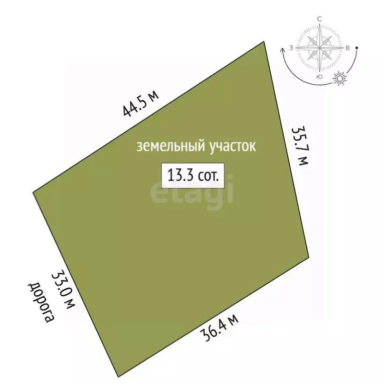 Участок в Мордовия, Кочкуровский район, с. Новая Пырма  (13.0 сот.) - Фото 2