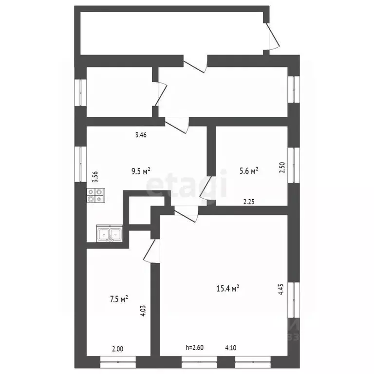 Дом в Томская область, Томск Железнодорожный пер. (41 м) - Фото 2