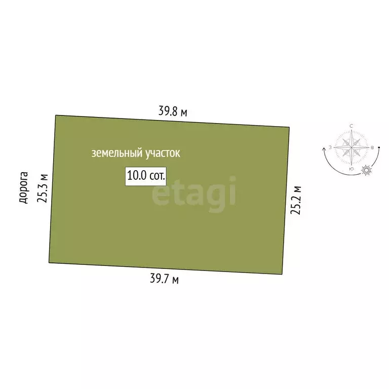 Участок в Тюмень, ОНТ Большое Царёво-3 (9.99 м) - Фото 1