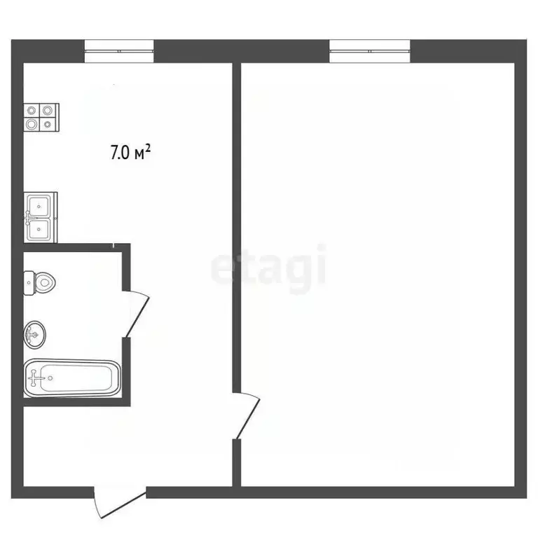 1-к кв. Ростовская область, Ростов-на-Дону 2-я Краснодарская ул., 12 ... - Фото 0