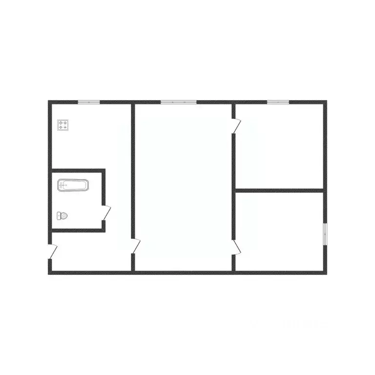 3-к кв. Иркутская область, Ангарск 15-й мкр, 22 (49.3 м) - Фото 2