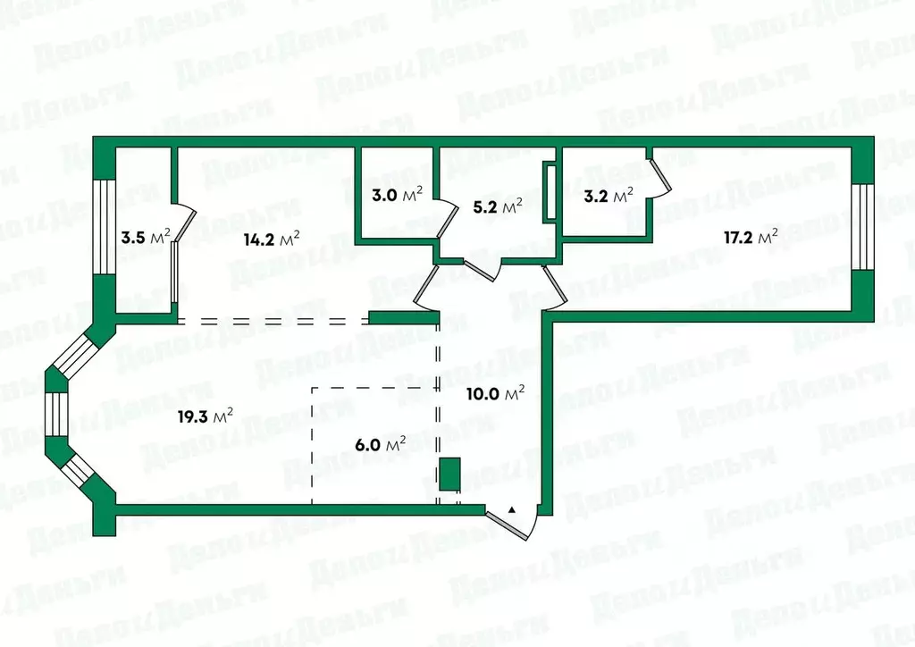 2-к кв. Кировская область, Киров ул. Свободы, 28 (81.6 м) - Фото 1
