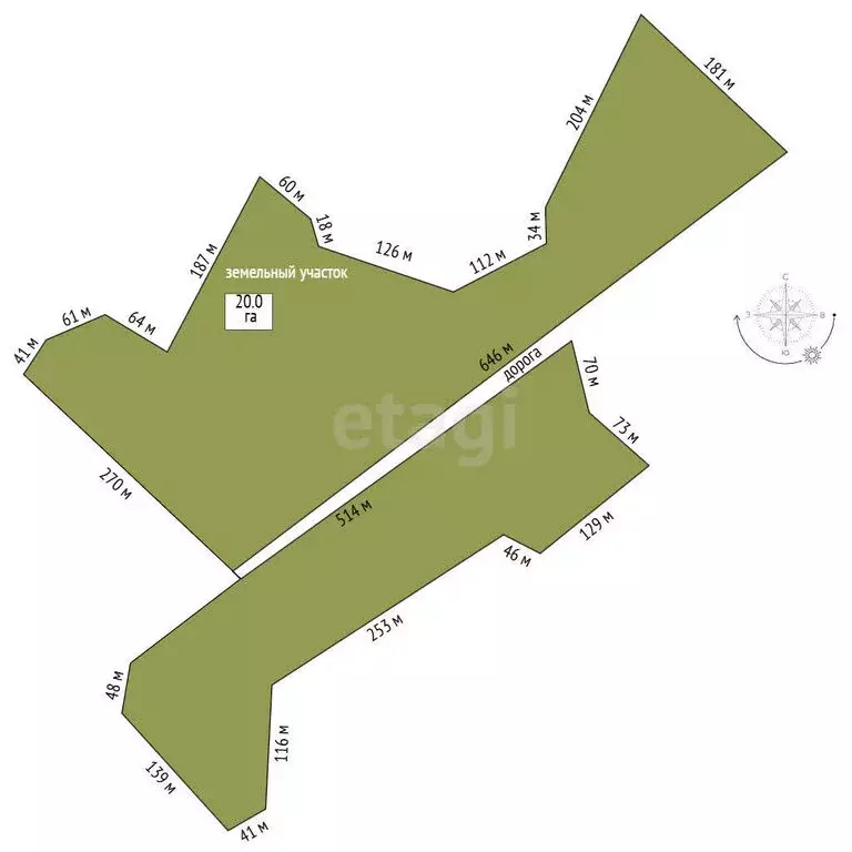 Участок в Белогорский район, село Ароматное (2000 м) - Фото 1