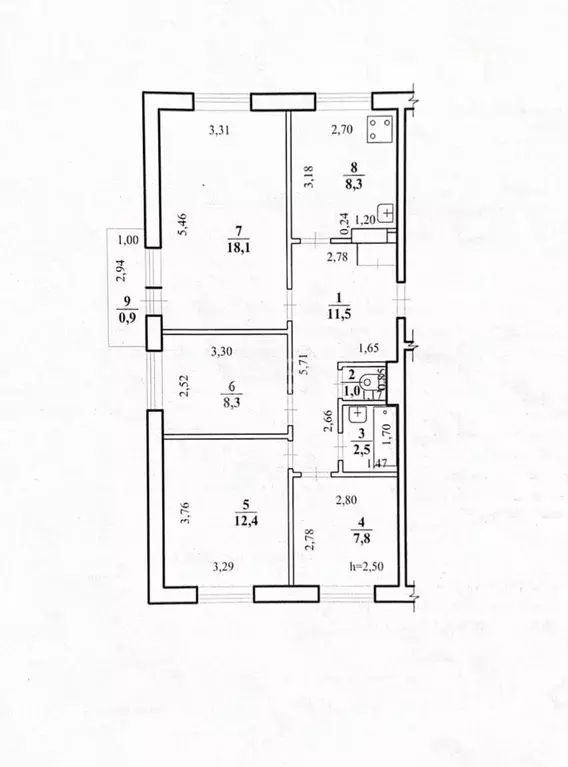 4-к кв. Забайкальский край, Чита Автогенная ул., 6 (69.9 м) - Фото 1