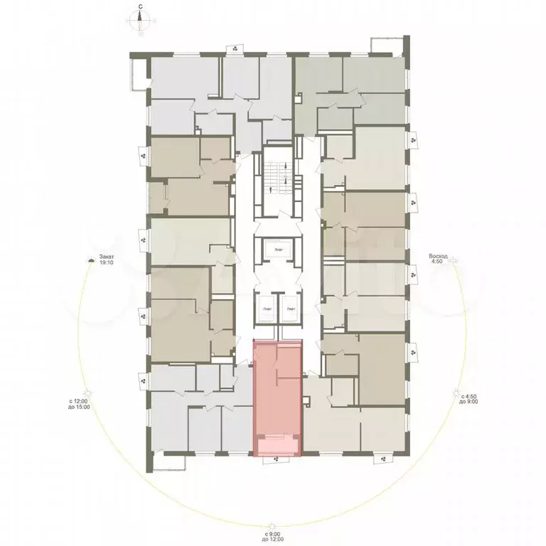 1-к. квартира, 29,5 м, 17/25 эт. - Фото 1